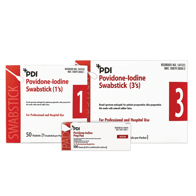 PDI 10% USP PVP-I Skin Antiseptic Swab and Swabsticks Image