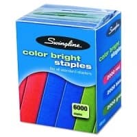 ACCO Brands #35123, STAPLES, COLOR, 6000/PK, AST, 6000/PK Image
