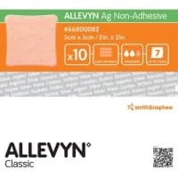 Smith & Nephew #66800082, ALLEVYN AG NON ADHESIVE  5X 5CM Image