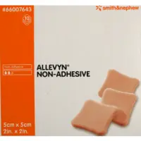 Smith & Nephew #66007643, Allevyn non adhesive 5cm x 5cm Image