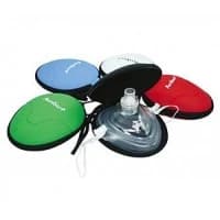 Ambu #AMB000252104, MASK, CPR BARRIER, SOFT, O2 INPUT, RED, EACH Image