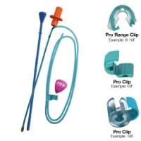 Applied Medical Technology #4-4208, AMT Bridle Pro Nasal Tube Retaining System - 8Fr Bridle Pro Clip (White), 5/BX Image