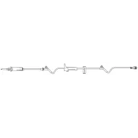 B Braun #352604, SAFELINE Needle-Free System, ADDitIV Primary Administration Sets with Backcheck Valve and SAFELINE Split Septum Injection Sites, 50 EA/CS Image