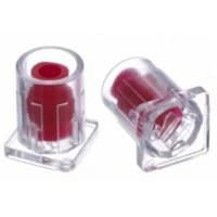 B Braun #418004, Tamper Evident Syringe Cap - Red, 500/CS Image