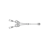 B Braun #471959, Small bore Y-extension set with no injection site, Extension Set Priming volume 0.5mL, Length 8 in. (20.3cm), 100/CS Image
