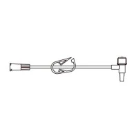 B Braun #471962, Small bore extension set with distal T-port with male luer slip connector, 100/CS Image