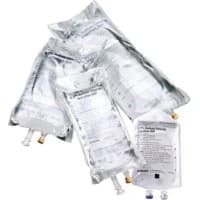 B Braun #L6100, 5% Dextrose and 0.9% Sodium Chloride Injection USP, 1000 mL, 12/CS Image