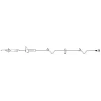 B Braun #NF1190, SAFELINE Needle-Free System, Basic Administration Sets with SAFELINE Split Septum Injection Site, 50/CS Image
