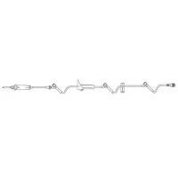 B Braun #NF1290, Primary Gravity IV Set with 3 SafeLine Injection Sites, 50/CS Image