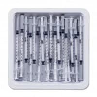 BD  #305541, Allergy Tray Syringe IM 1cc 27gX3/8" 25/PK, 40 PK/CS Image