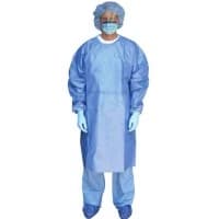 Cardinal Health #8200CG, GOWN, IMP, CHEMOTHERAPY, BLUE, UNIV, 10/PK Image