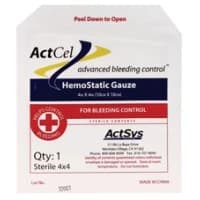 Coreva Health Sciences #183547000440, ACTCEL HEMOSTATIC GAUZE Image