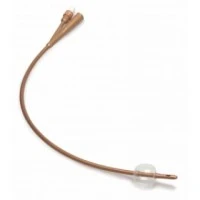 Covidien #605262IC, Dover Silver Coated 100% Silicone Foley Catheter, 5 mL, 2-Way, 26 Fr (8.7 mm), 10/CRT Image