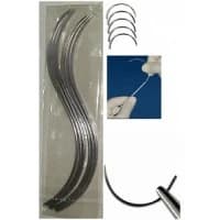 Covidien #8886240883, SUTURE, MONO, S / STEEL, 2/0, 6X18", 12/BX Image