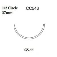 Covidien #CC543, SUTURE, CAPROSYN 2/0 30IN UNDYED GS11, 36/BX Image