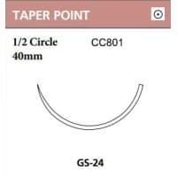 Covidien #CC801, SUTURE, CAPROSYN 30 GS21 30IN UNDYED, 36/BX Image