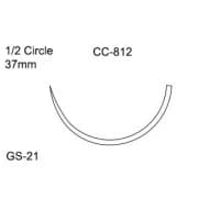 Covidien #CC812, SUTURE, CAPROSYN 0 GS21 30IN UNDYED, 36/BX Image
