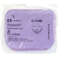 Covidien #CL14MG, SUTURE, POLYSORB 0 18" UNDYED GS-21 DT, 12/BX Image
