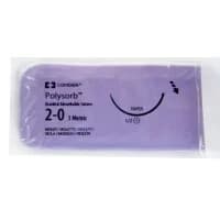 Covidien #CL801, SUTURE, POLYSORB 2/0 30 VIOLET GS-24, 36/BX Image