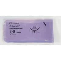 Covidien #CL823, Suture Polysorb Violet C-14 2-0 30" 36/BX Image