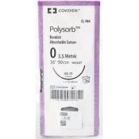 Covidien #CL904, Suture Polysorb Violet GS-25 0 36" 36/BX Image