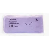 Covidien #CL943, SUTURE, POLYSORB 2/0 36 VIOLET KV-34, 36/BX Image