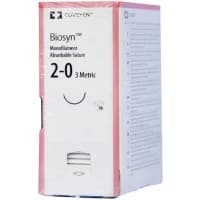 Covidien #CM9M, SUTURE, BIOSYN, 2/0 18" VIOLET GS-21 DT, 12/BX Image