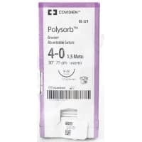 Covidien #GL321, Suture Polysorb Undyed V-20 4-0 30" 36/BX Image