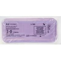 Covidien #L103, SUTURE, POLYSORB, 2/0, 60"UNDYED, TIE, 150CM, 36/BX Image