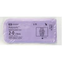 Covidien #L14, SUTURE, POLYSORB, 0, 6X18", VIOLET, TIE, 45CM, 24/BX Image