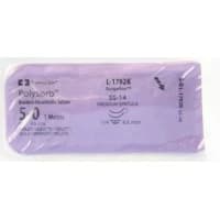 Covidien #L1792K, Suture Polysorb Violet SS-14 5-0 18" 12/BX Image