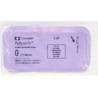 Covidien #L27, SUTURE, POLYSORB, 0, 12X18", VIOLET, TIE, 45CM, 24/BX Image