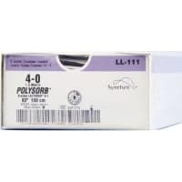 Covidien #LL111, SUTURE, POLYSORB, 4/0, 60"VIOLET, REEL, 150CM, 24/BX Image