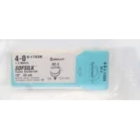 Covidien #S1783K, Suture Sofsilk Silk Black He-3 4-0 18" 12/BX Image
