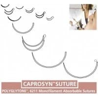 Covidien #SC5626, SUTURE, CAPROSYN, ABSORBABLE, 5/0, 18, P-11, 36/BX Image