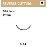 Covidien #SG676, Suture Chromic Gut Undyed C-13 3-0 18" 36/BX Image