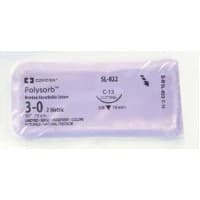 Covidien #SL-822G, Suture Polysorb Undyed C-13 3-0 30" 12/BX Image