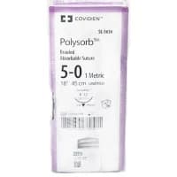 Covidien #SL5636G, Suture Polysorb Undyed P-12 5-0 18" 12/BX Image