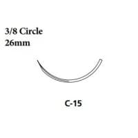 Covidien #SL587, Suture Polysorb Undyed C-15 0 30" 36/BX Image