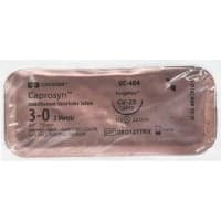 Covidien #UC404, SUTURE, CAPROSYN, 3/0, UNDYED, 30", CV-25, 36/BX Image