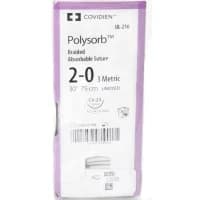 Covidien #UL216, SUTURE, POLYSORB 2/0 30" UNDYED CV23, 36/BX Image