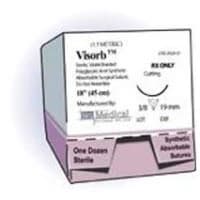 C.P. Medical #494A, Suture Visorb Pga Undyed P-3 4-0 18" 12/BX Image