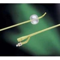C.R. Bard #0103L16, LUBRICATH Foley Catheter, 2-Way, Specialty, Tiemann Model, Medium Olive Coude Tip, Single Drainage Eye, Balloon 30cc, 16FR, 12/CS Image
