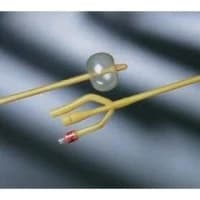 C.R. Bard #0167L22, Bardex Lubricath Latex Foley Catheter, 30cc Balloon 3-way Continuous Irrigation Lubricious Coated, 22Fr, 12/CS Image
