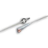 C.R. Bard #175814, Bardex Lubri-Sil All Silicone Lubricious Coated Foley Catheter, 5 cc, 14 Fr, 12/CS Image