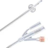 C.R. Bard #1758SI20, Lubri-Sil Catheter, Silver and Hydrogel, 20 Fr, 12/CS Image