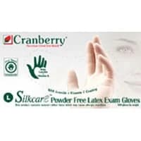 Cranberry USA #7818, Silkcare PF Latex Glove Exam Large 100/BX Image