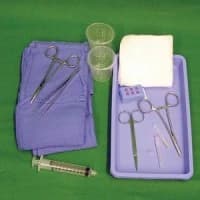 Deroyal #50-1516, Laceration Tray with Small Needle Holder: Complete Sterile Solution for Wound Care EA Image