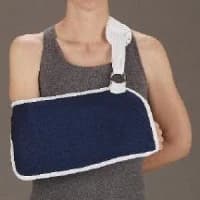 Deroyal #8004-04B, SLING, ARM NAVY CANVAS W/PAD MED, 20 EA/CS Image