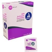 Dynarex #1303, BZK ANTISEPTIC TOWELETTES 10/100/CA Image
